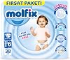 Molfix Extra Large Size 6 Diapers, 38 Pieces