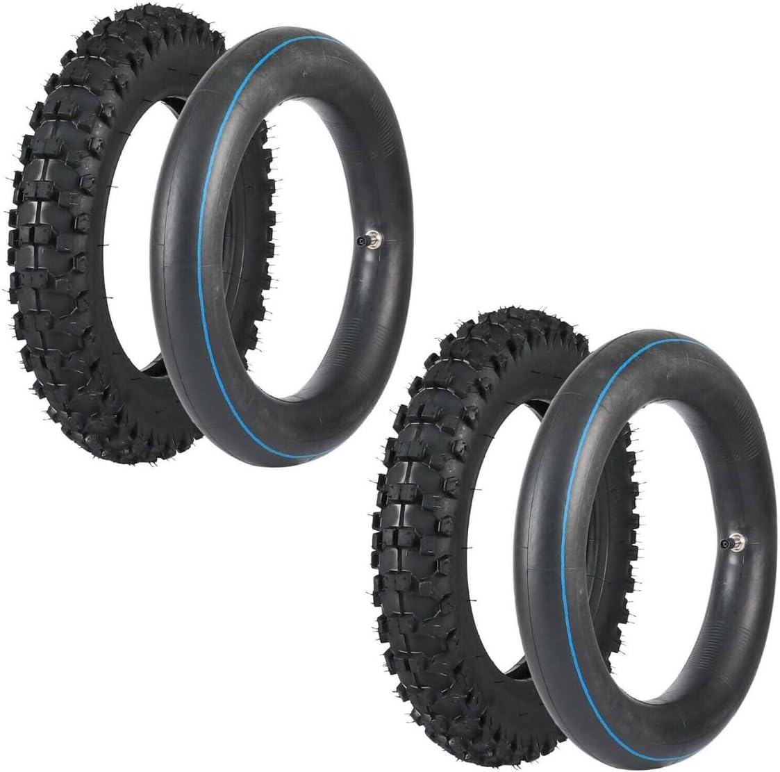 2 Set 3.00-10 Tires with Tubes front and rear for Mini Trail Bike Off Road Dirt Bike Motocross Pit bike 49cc 50cc 70cc 90cc 110cc 125cc SSR Baja Coolster CRF50 XR50 PW50 TTR50 DRZ70 JR50