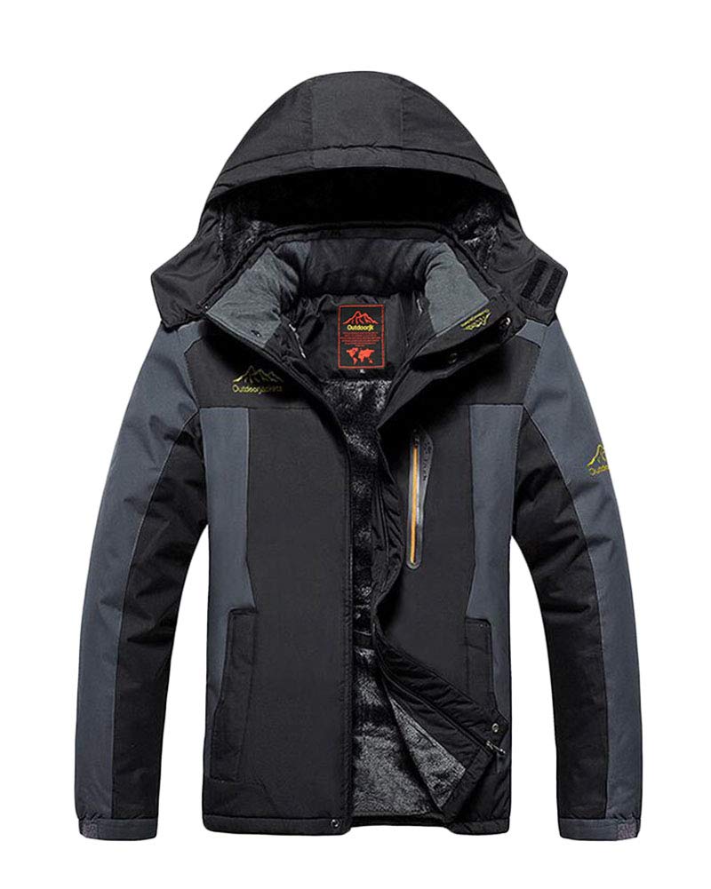 Męska kurtka wiatroszczelna z kapturem zamek błyskawiczny oddychająca kurtka outdoorowa kurtki do chodzenia po górach odzież sportowa elastyczna wodoodporna, Czarny, 4XL