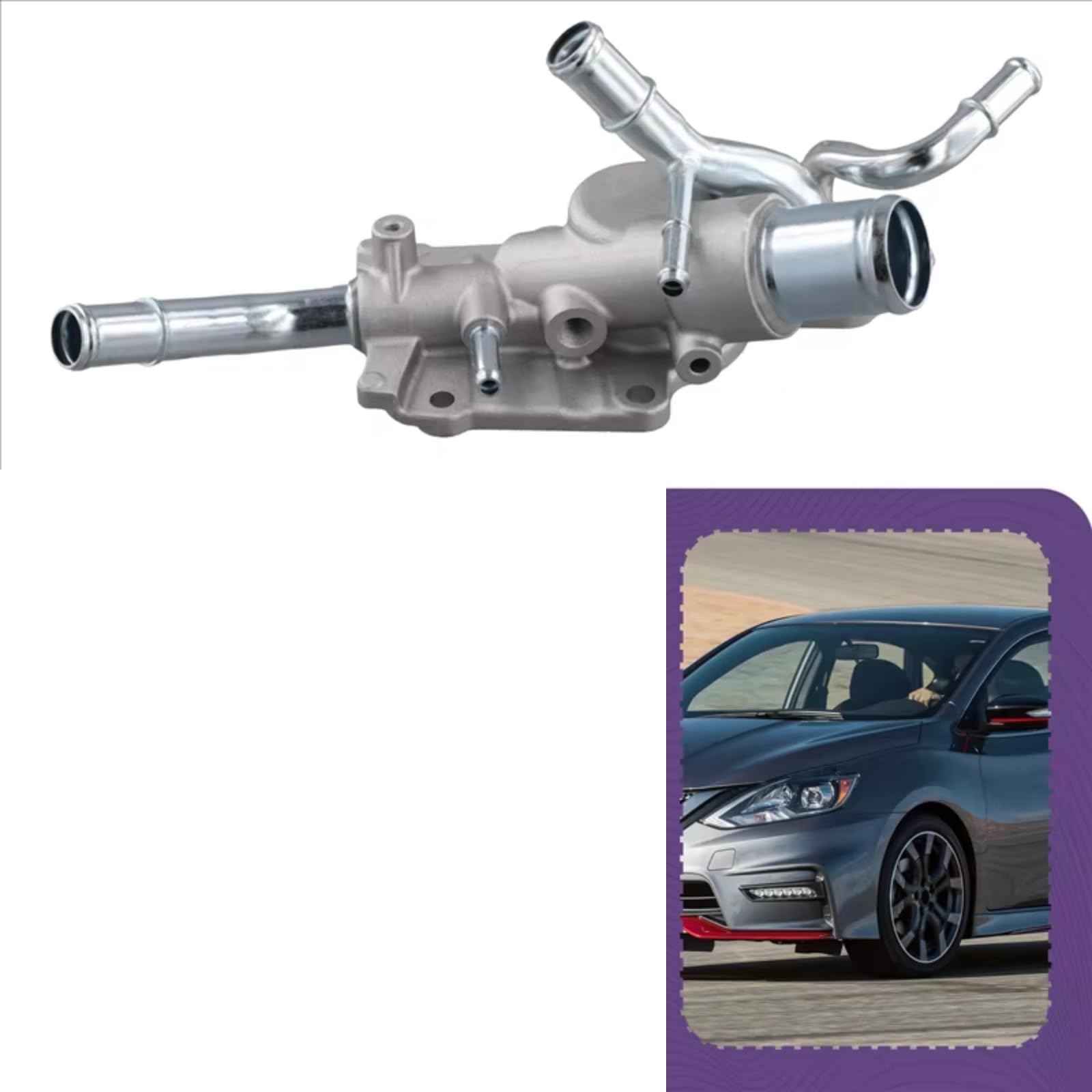 Sensore Alloggiamento Termostato Liquido Raffreddamento Motore 11060ET00A 11060ET00C 11060ET000 Compatibile Con Nissan Per Sentra 2.0L 2007 2008 2009 2010 2011 Refrigerante Termostato auto