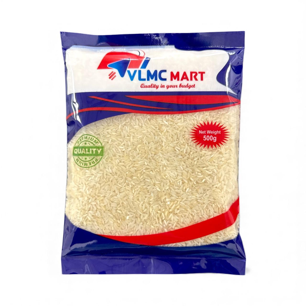 VLMC MART Premium Rice | Jai Shree Ram Rice | Raw Rice | 2 Years Old | Ideal for Daily Cooking | 500G