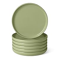 Amazon Basics Piatti da Insalata in Gres Smaltato, Set di 6 Pezzi
