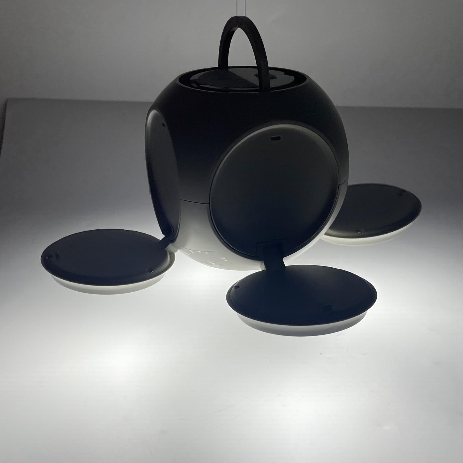 Lampa Kempingowa, Latarka Kempingowa o 3 Temperaturach Barwowych 10000 MAh Bateria do Biwakowania (Szary)