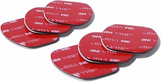 PROtastic Flat Sticky Adhesive Spare Replacement VHB Pads for GoPro and SJCAM Action Camera Mounts (Pack of 6) - Great For Action Cameras & Dashcams!