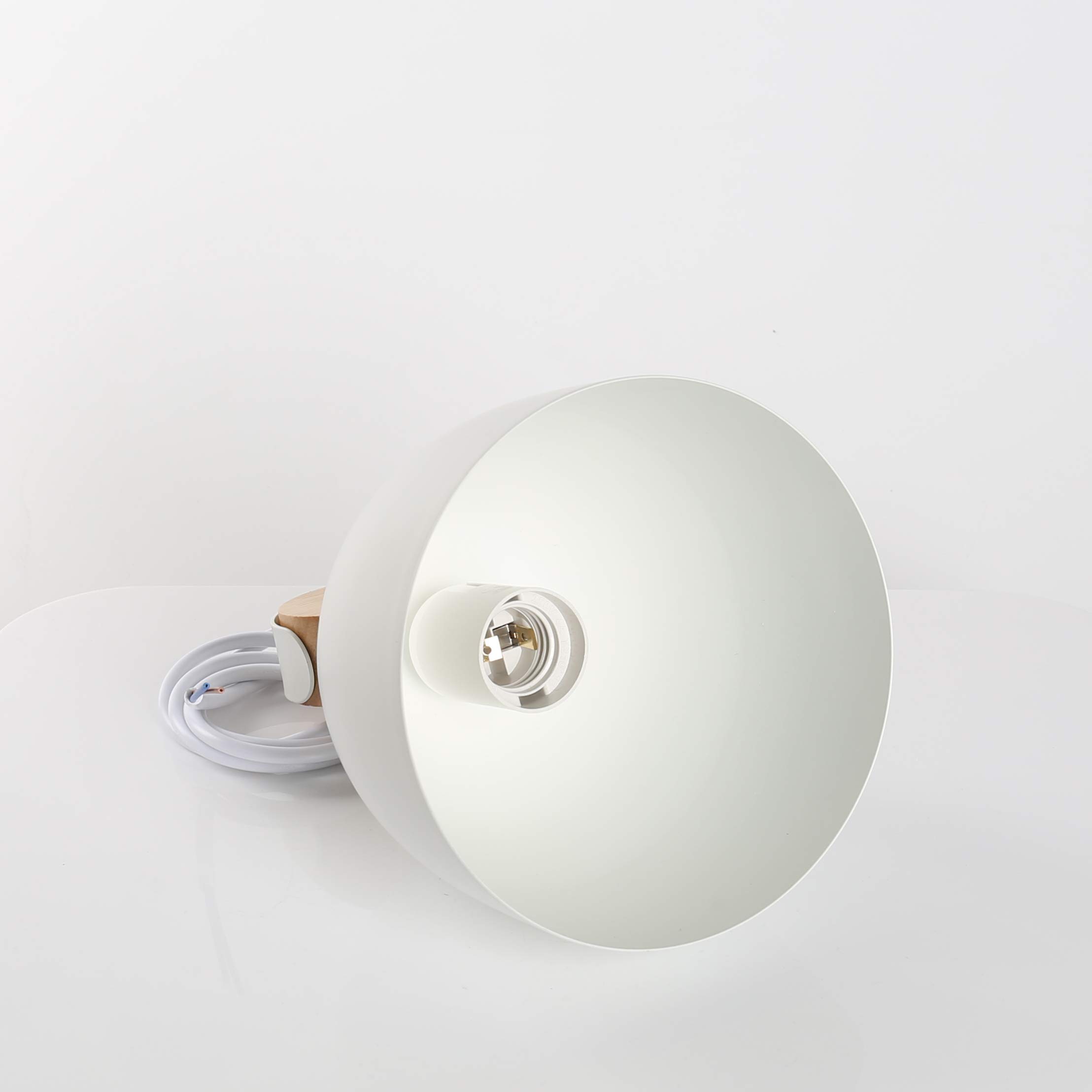 Sospensione Rustica in Legno Naturale Lampadario Moderno E27