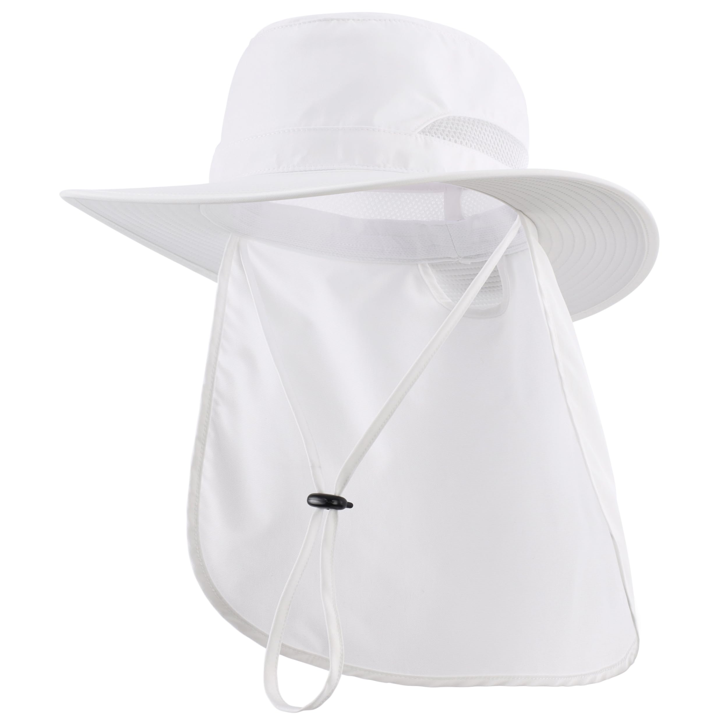 Connectyle UPF 50+ Wide Brim Sun Hat for Men Women UV Protection Fishing Hat with Neck Flap Outdoor Safari Bucket Hiking Hats