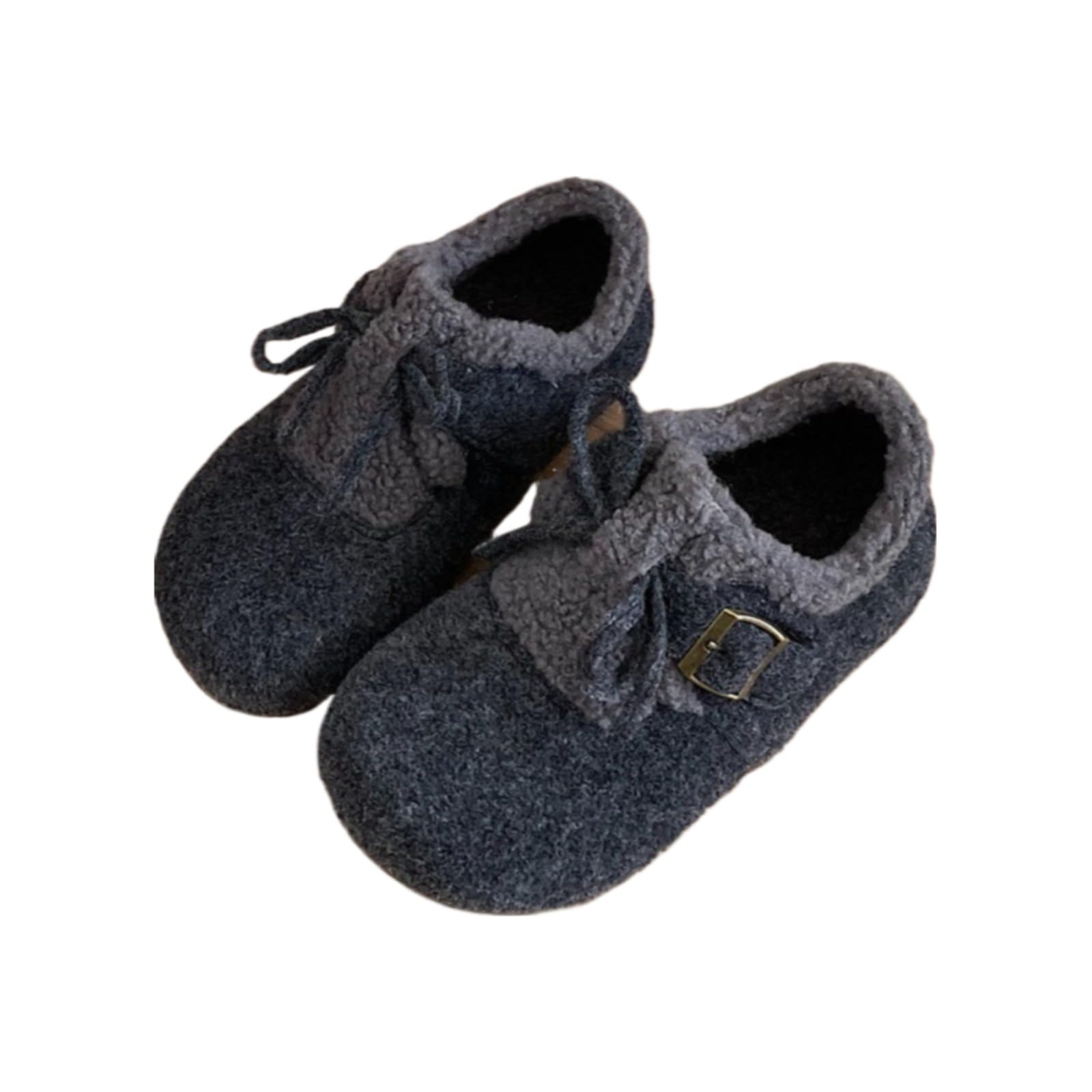 Womens Cute Furry Snow Boots 3-5CM Platform Winter Boots with Soft Plush Lining Round Toe Cozy Cotton Shoes