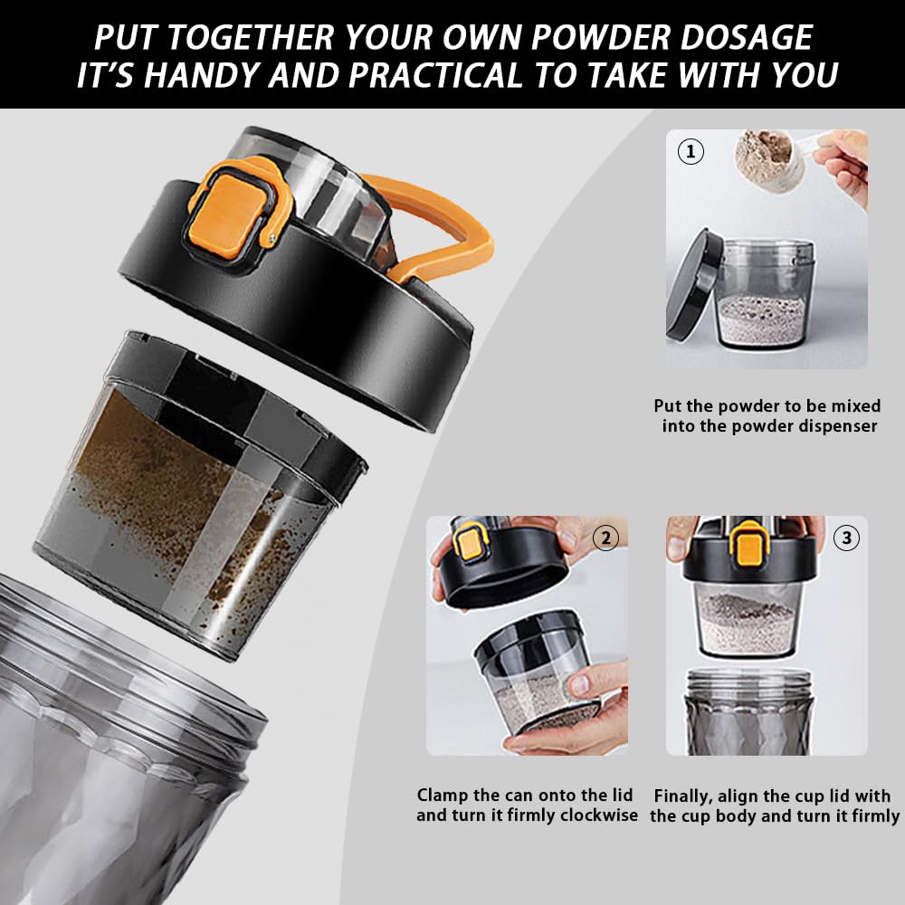 PROCHAIN Electric Protein Shaker Bottle, 22oz BPA-Free Tritan — Amazon image 5