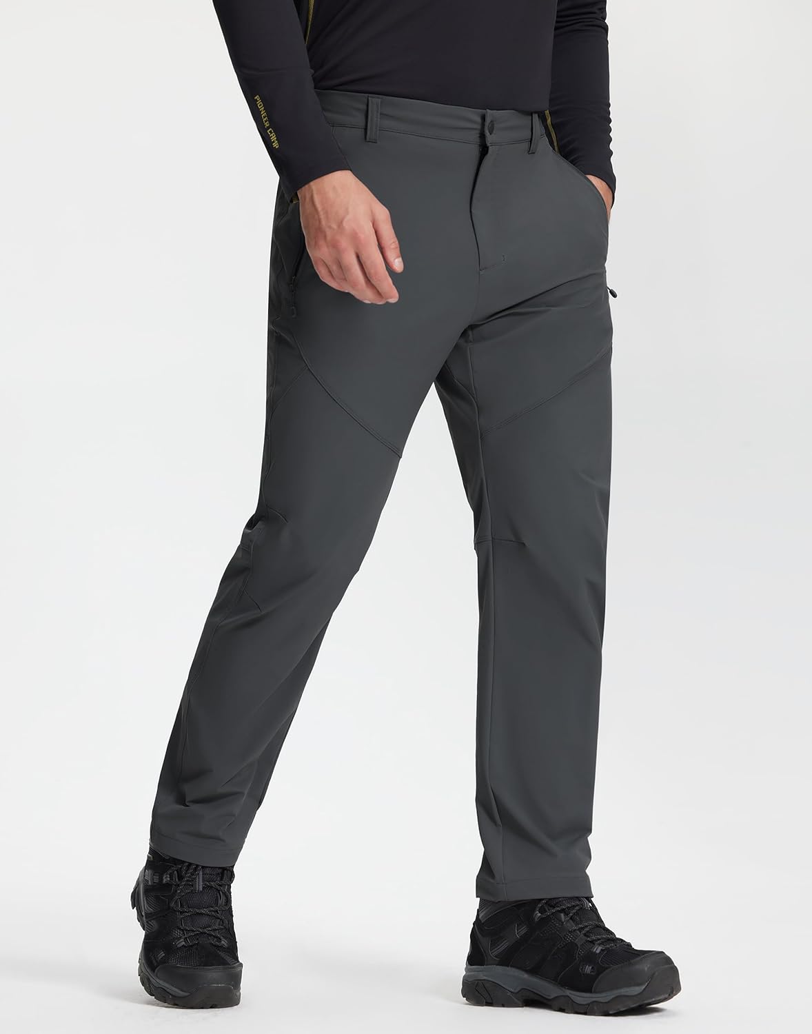 Pioneer Camp Men's Hiking Cargo Pants Quick Dry Lightweight Water Resistant Casual Outdoor Tactical Pant for Travel Fishing - Image 2