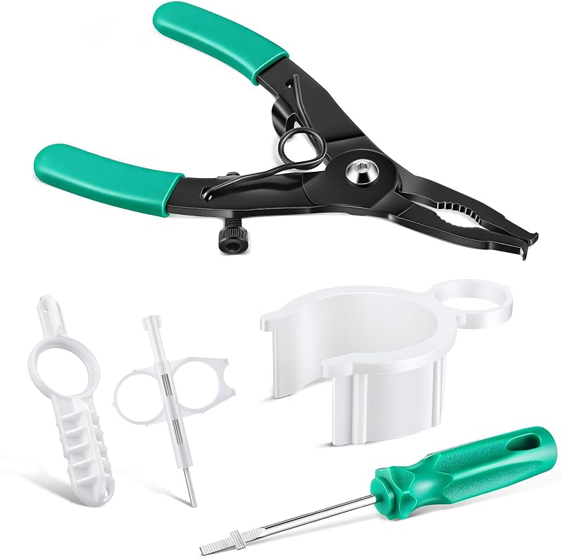 5Pcs Sprinkler Tool Compatible with Rain Bird Heads, Green & White | Sprinkler Repair Tool Set With Pull Up And Rotor Adjustment Tools Compatible With Rain Bird Lawn Irrigation