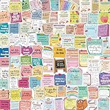 100Pcs Positive Affirmation Stickers, Self Love Care Quote Mental Health Inspirational Motivational Encouraging Sticker Pack for Laptops Water Bottles Students Waterproofing Decals Teens Adults