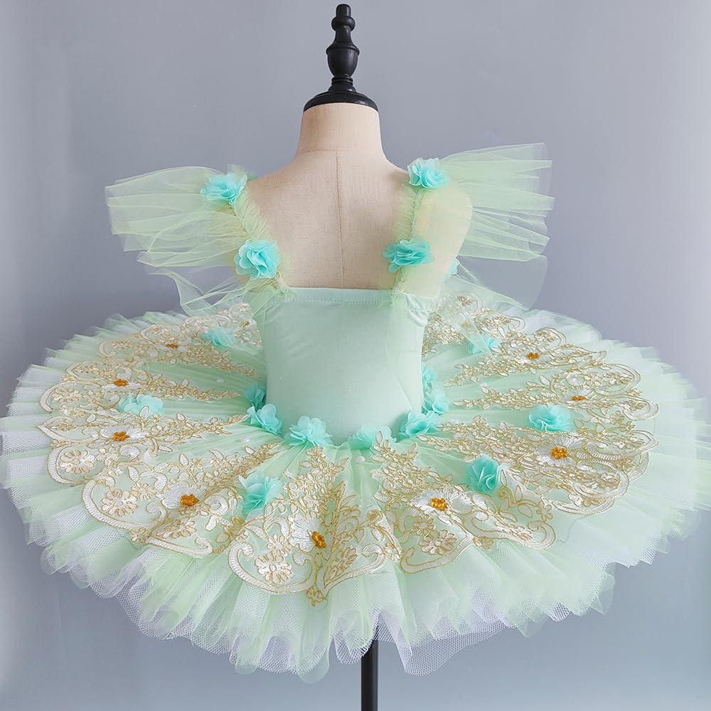 Abito da Balletto per Ragazze, Gonna da Danza Principessa per Bambini con Tulle A Strati Costumi Professionali per Donne Bambini E Ragazze per Compleanno E Spettacolo
