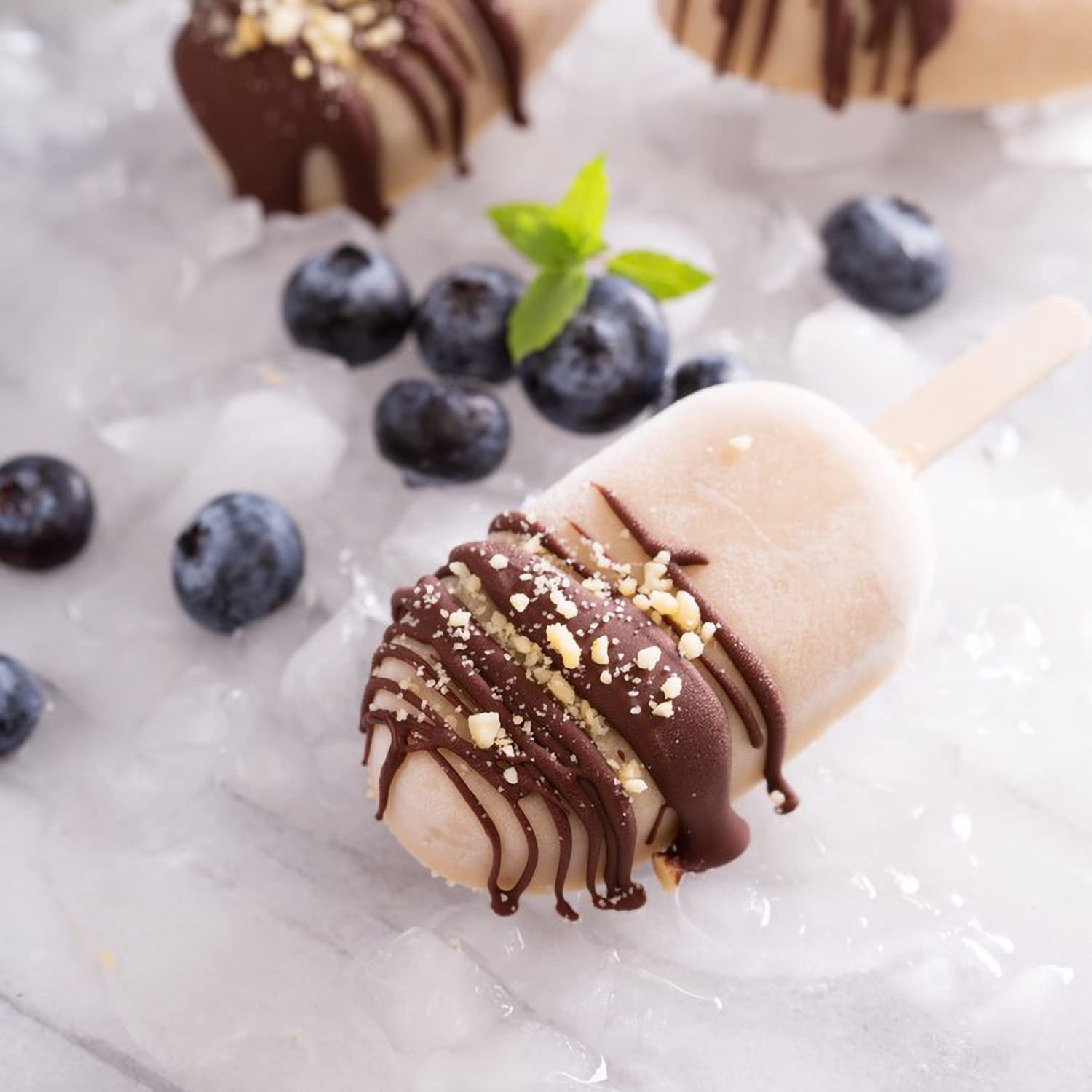 Mini Skater Eiscreme-Silikonformen mit Deckel, 3 Mulden, hausgemachte Eisformen für selbstgemachte Kuchen, 2 Stück (oval)