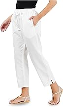 Happy Bunny Parallel Pants Modern 100% Cotton Trousers for Women, Smart Ankle Length, Stylish Casual,Chic & Formal Wear, Ideal for Work, Office & Home, Regular Fit