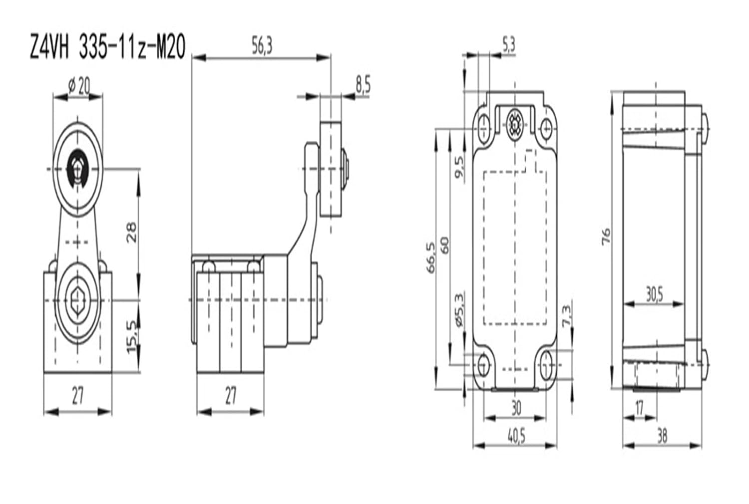 Z4V7H335-11z-RVA-2272/2654 Limit Switch