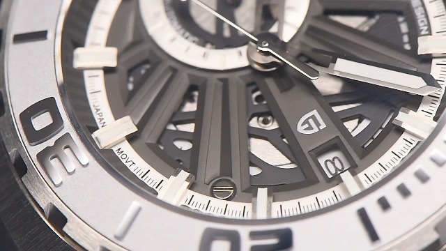 Pagani Design YS007 Orologio Automatico Uomo - Movimento Giapponese 8217, Cassa Acciaio 47,5 Mm, Cinturino Pelle, Vetro Zaffiro, Impermeabile 100m - 3