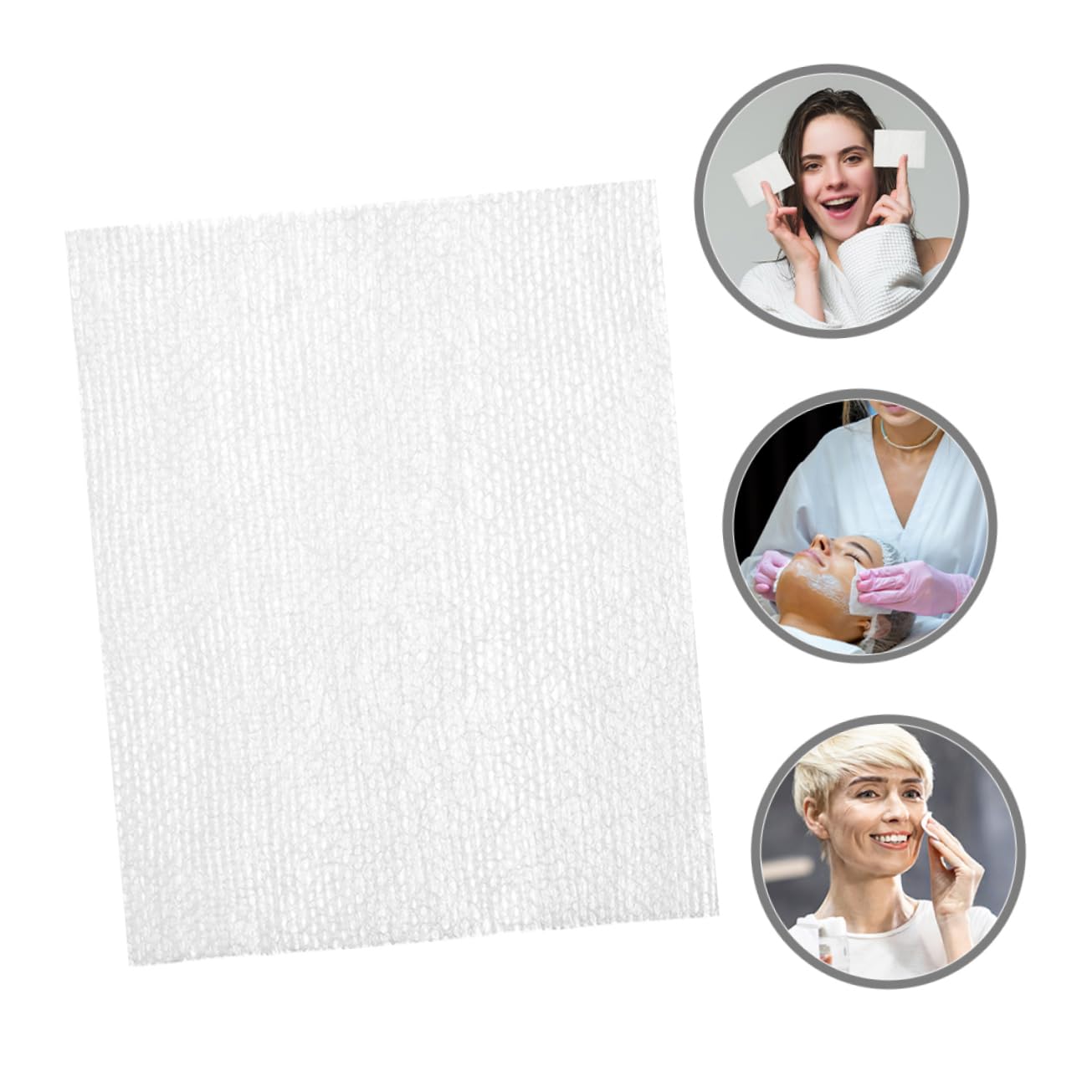 Didiseaon Makeup Pads 240pcs Stretchable Cotton Wet Dry for Deep Cleaning Exfoliating