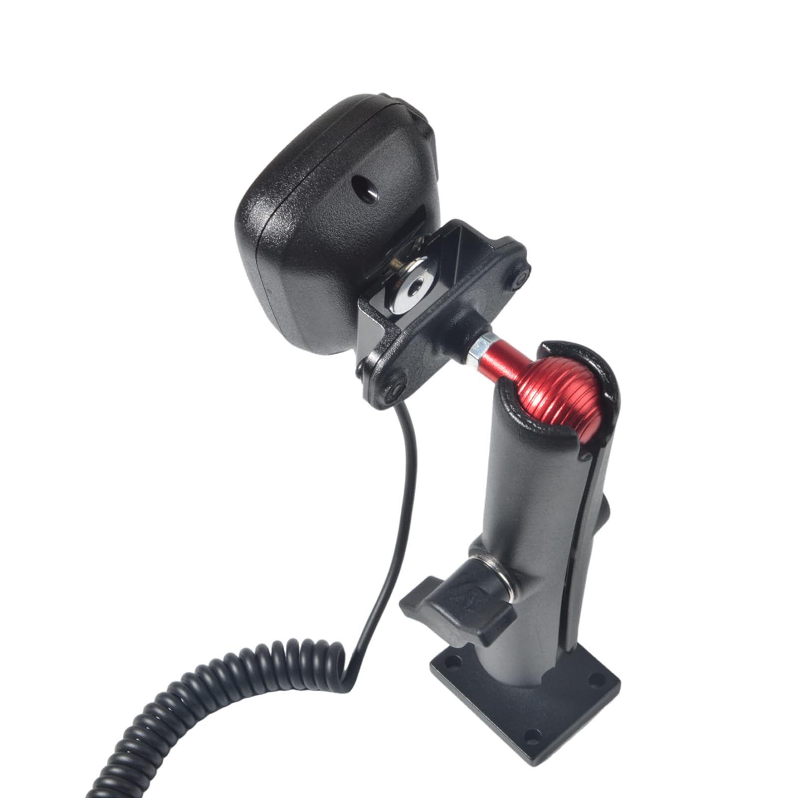 Supporto per radio bidirezionale per camion e walkie talkie, accessorio per radio palmare/microfono/altoparlante radio mobile, compatibile con Baofeng Kenwood Motorola Quansheng (BLACK)