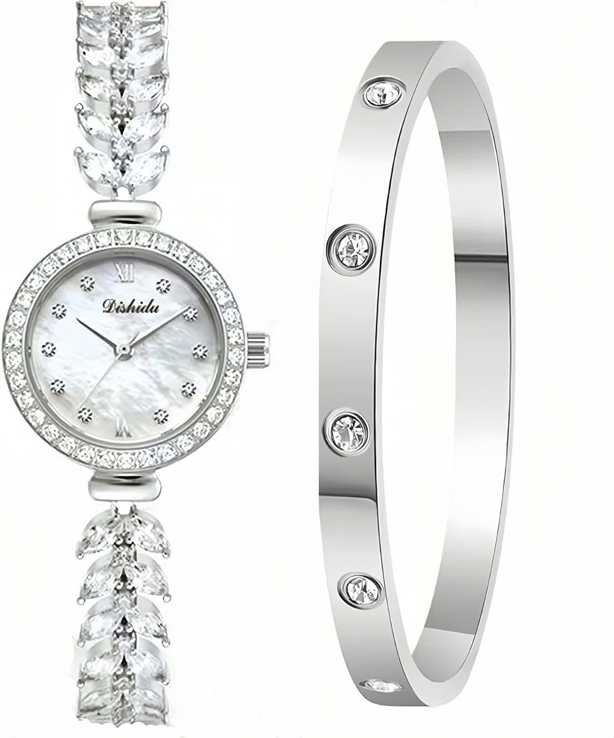 Mermaid Women’s Bracelet Watch Watches for Women Silver Blue