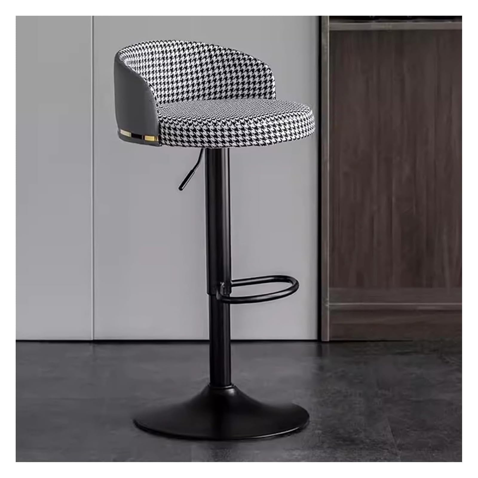 IvyLoutish Chair High Bar Stools, Breakfast Kitchen Bar Stool Pub Barstool, 360° Swivel Bar Chairs High Stools Height Adjustable