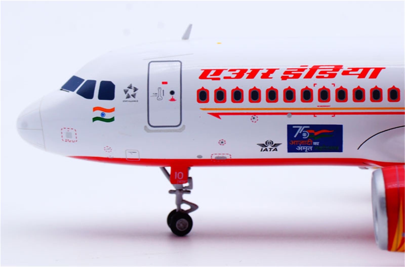 Vantor Repliki modeli samolotów 18CM 1/200 zestaw modeli do składania samolotu dla Air India A320neo VT-CIO Gandhi na dużą skalę Diecast miniatura