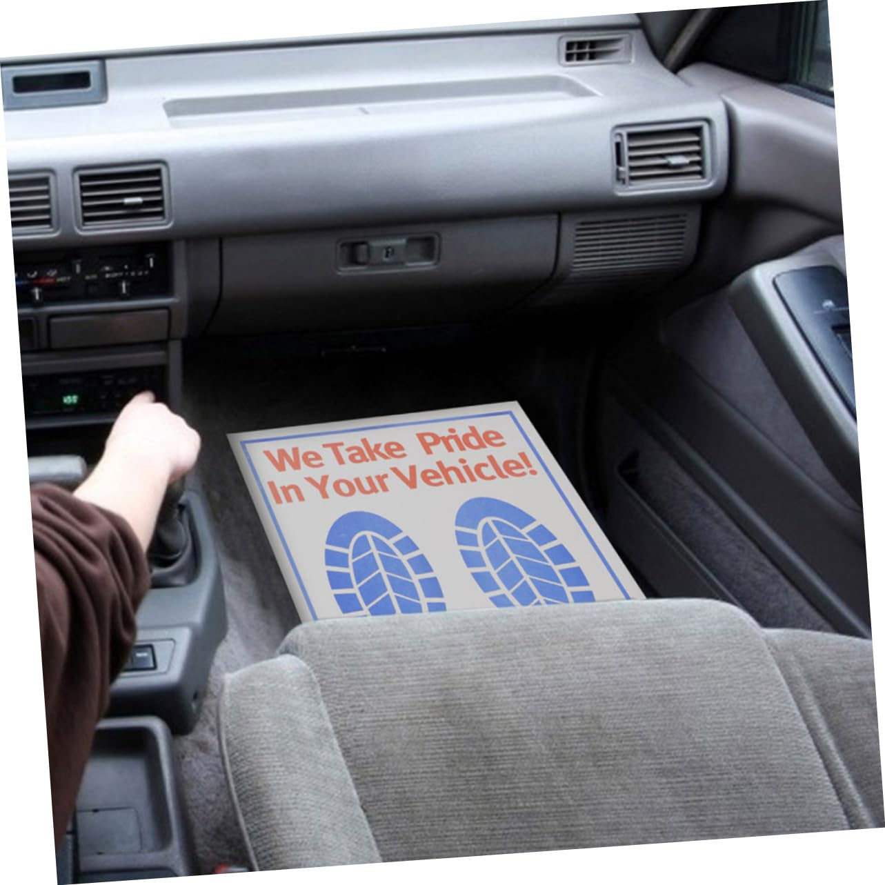 Cabilock Lot de 60 Tapis de Sol Jetables pour Voiture en Papier Kraft Blanc, Protection du Tapis de Véhicule pour Entretien et Service