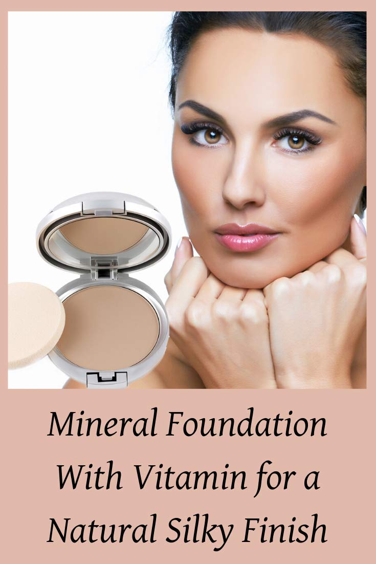 Natural Mineral Makeup Foundation- A Healthy Full Coverage Vegan Pressed Powder. Made in USA (Bare Beige) - Image 2
