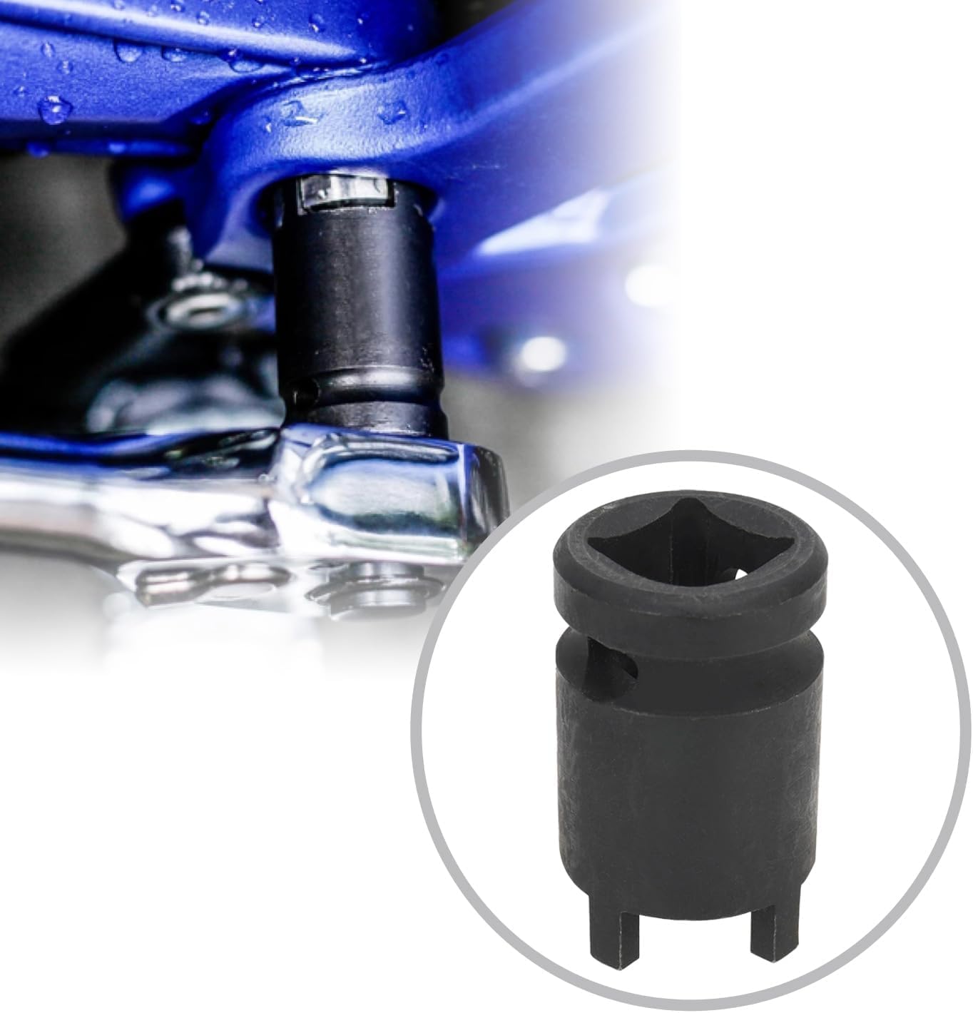 Runfarr Socket Removal Tool for Surron,4 Pin Locking Wheel Bolt Removal Tool Lock Nut Swing Arm Tool for Sur-Ron Sur Ron Light Bee X/S