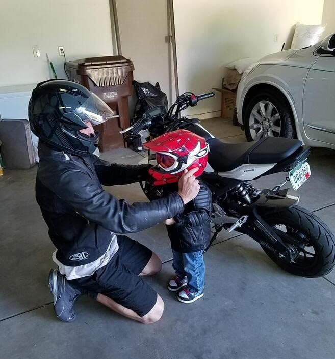 Vista 10 de TCT-MOTORPARTS DOT - Casco de motocross ATV para niños y jóvenes, casco de cara completa