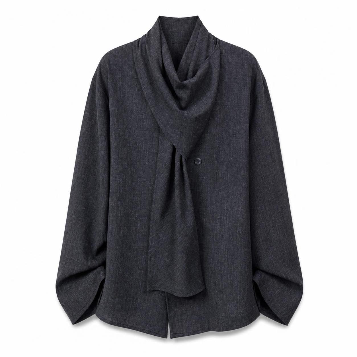Camicia con Collo Sciarpa, Giapponese, M