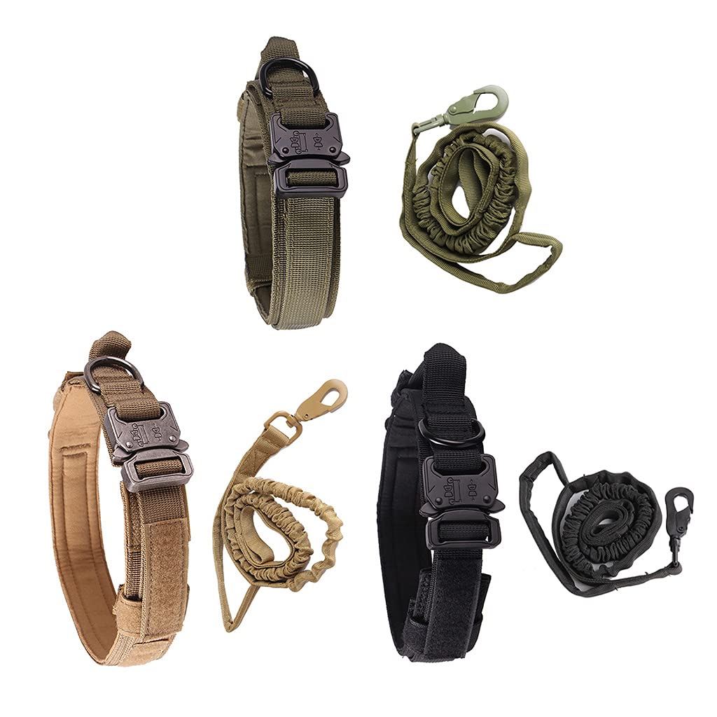 Collier pour Animaux de Compagnie Collier de Chien réglable pour Chiens de Taille Moyenne/Grande Poignée épaissie Confortable - Vert # XL