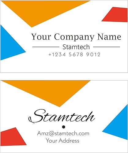 Miniatura 8 de STAMTECH Tarjetas de visita profesionales tarjetas personalizadas de doble cara, impresión colorida frontal y trasera
