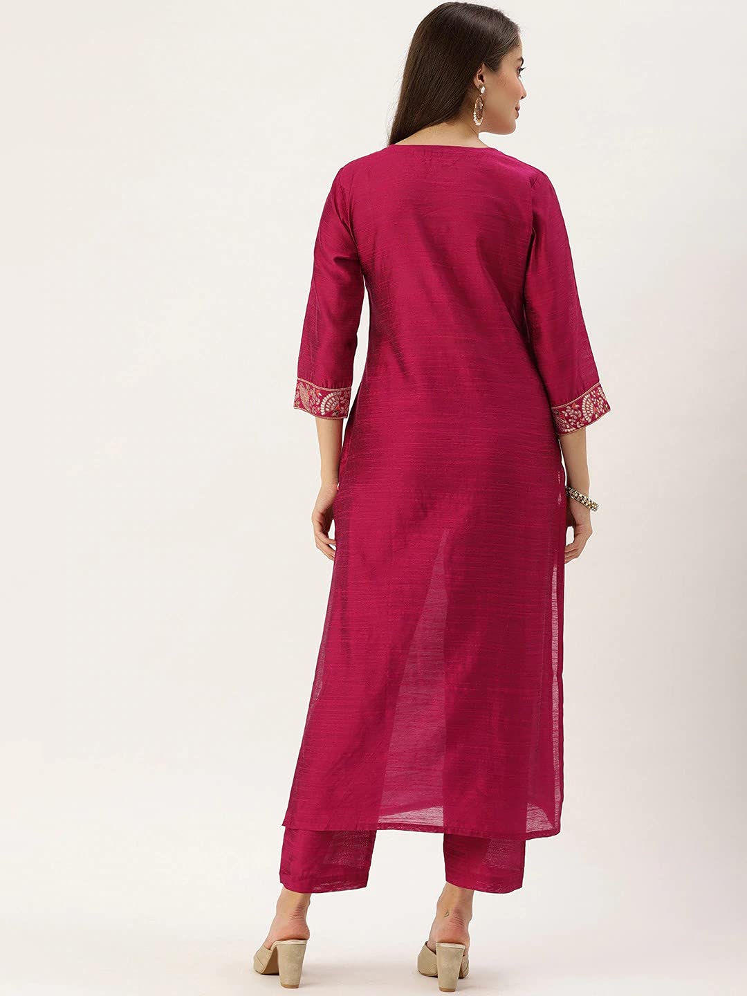 Conjunto kurti para mujer, ropa de fiesta india, vestido Kurta con pantalón palazzo, conjunto de pantalones para mujer