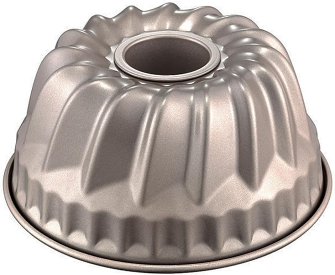 4 Inch Nonstick Mini Fluted Tube Cake Pan, 4 Pack Carbon Steel Fluted Tube Cake Pans, Mini Oven Baking Mold Mould Bakeware for Kugelhopf, Cake, Brownie, Jello, Bavarois - Gold - Image 4