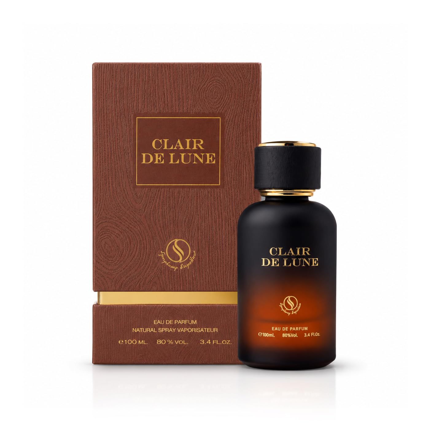 Clair De Lune by Symphony, Eau De Parfum, 100ml 3.4oz, Inspired by OmberNomade LV, Luxury Unisex Perfume, Long Lasting Exotic Fragrance, Wide Sillage (Hard Box)