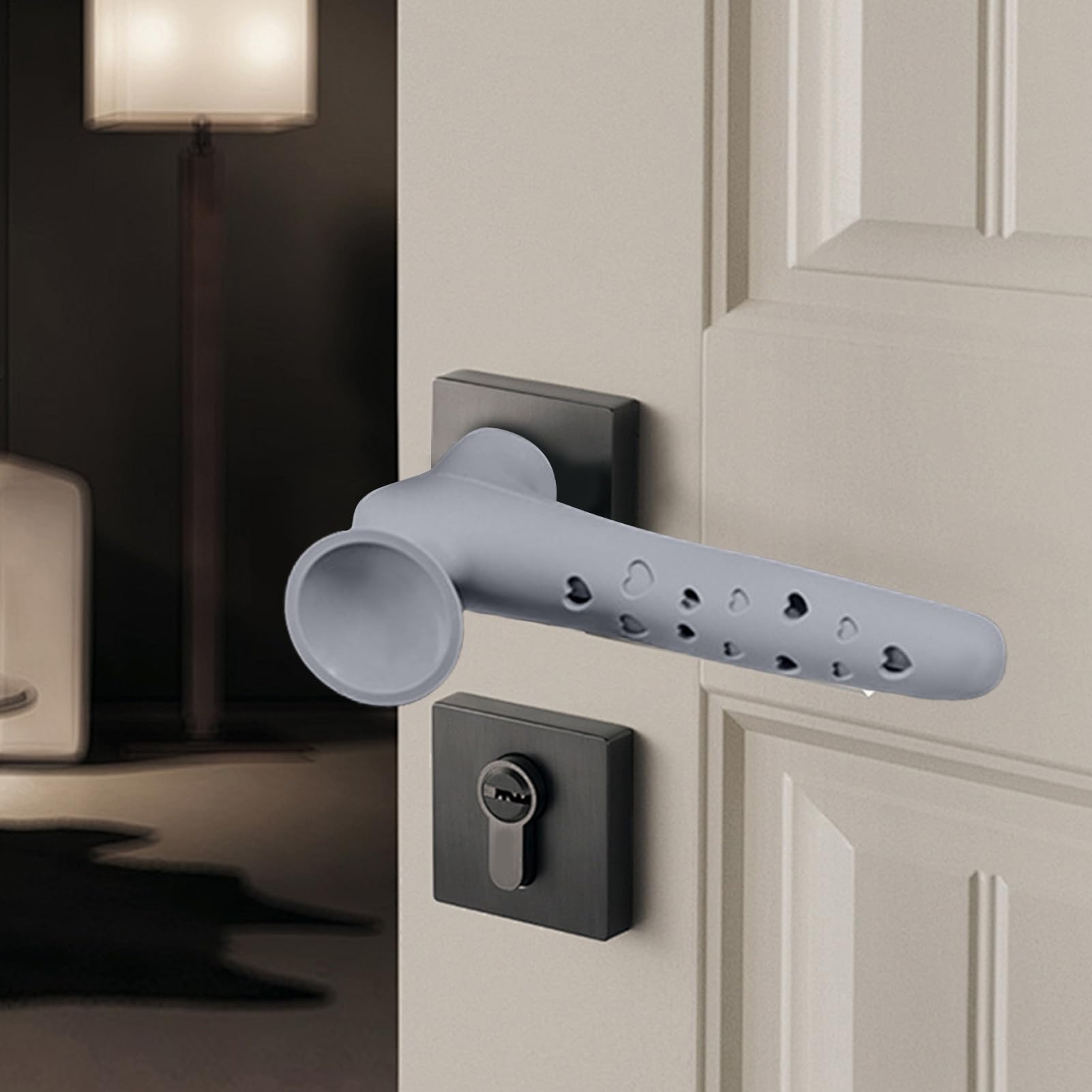 Copri pomello di sicurezza per porta, protezione anti-collisione | manicotto protettivo in silicone per maniglia della porta con ventosa, protegge le mani da ustioni e brividi