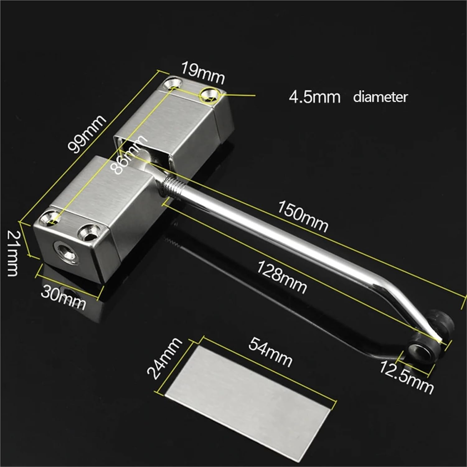 Easy Install Spring Door Closer,Small Adjusted Not Positioning Close The Fire Rated Aisle
