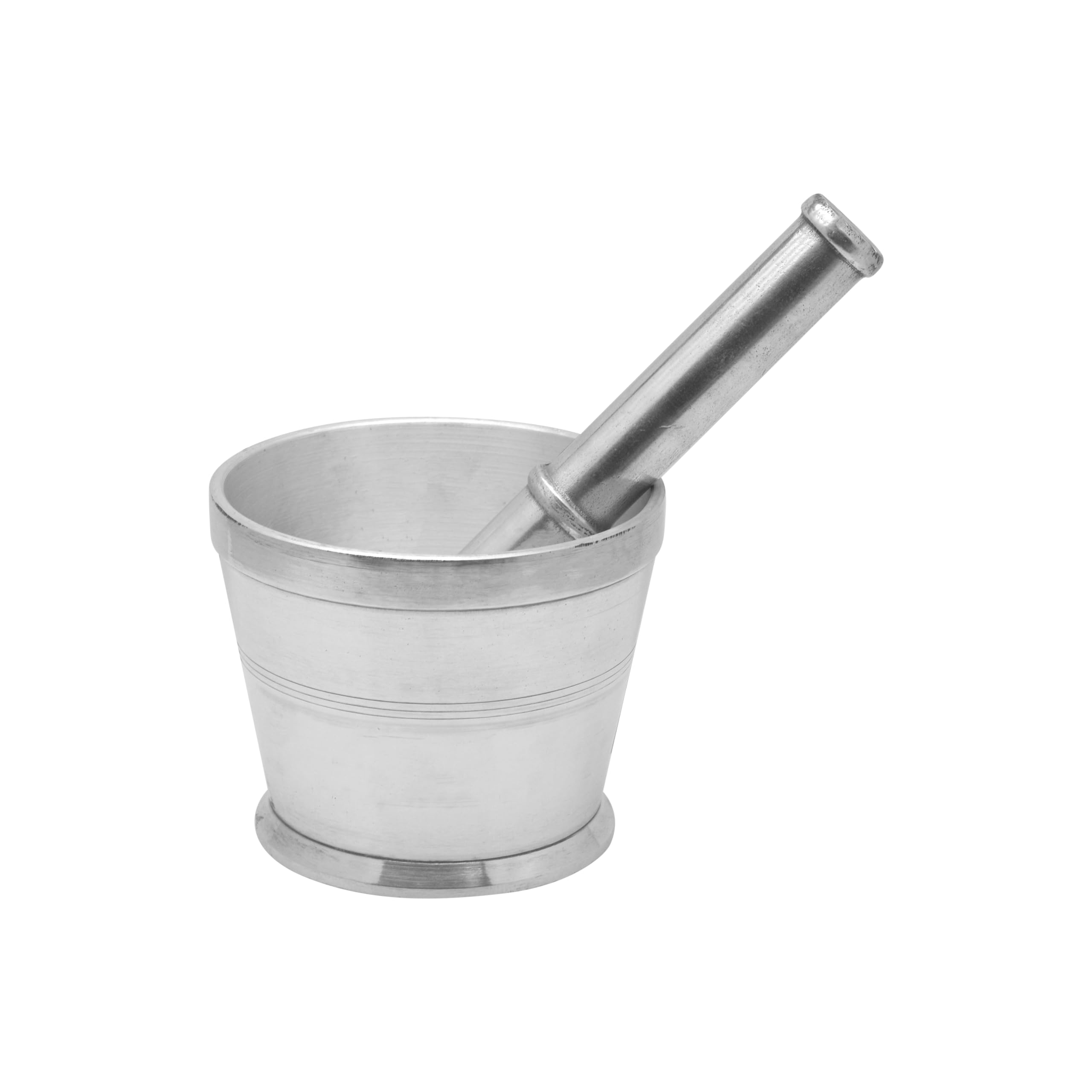 Sponsored Ad – Raj Aluminium Mortar With Stand, Silver, RAM004, Garlic Crusher , Manual Spices Grinder , Chutney Maker , Ideal for Ginger, Garlic, Herbs Grinder