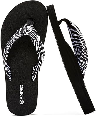 Ampeo Women's Arch Support Flip Flops Comfortable Casual Summer Beach Thong Sandals