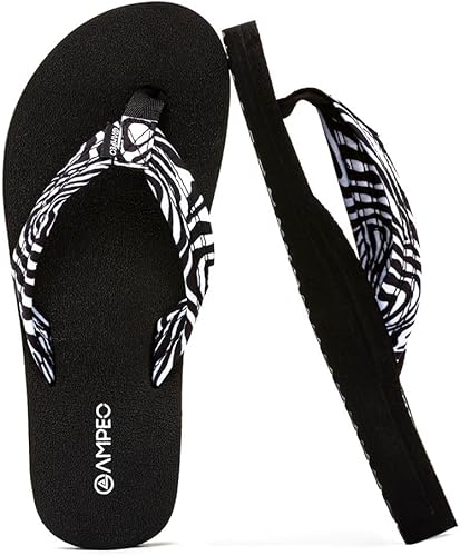 Ampeo Women's Arch Support Flip Flops Comfortable Casual Summer Beach Thong Sandals