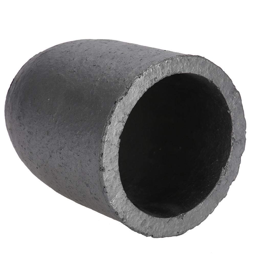 Crogiolo da 6 kg, forma a tazza in carburo di silicio fornace fusione crogiolo strumento di fusione, elevata purezza, alta densità, elevata resistenza meccanica