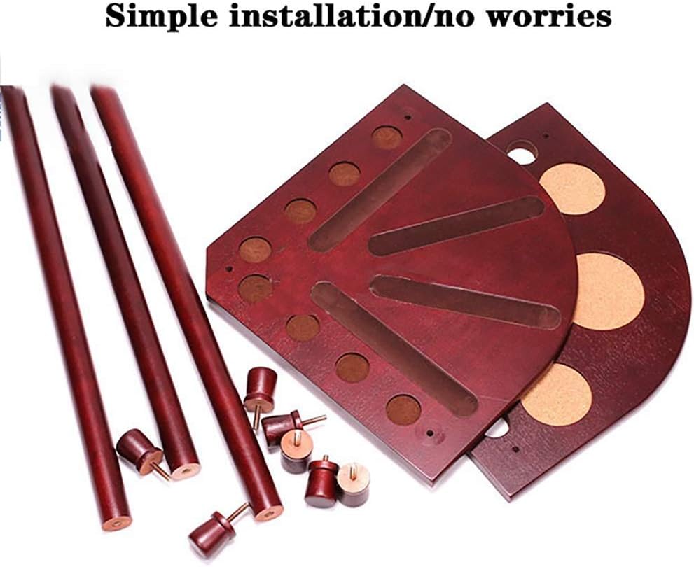 Pool Rack,Wooden Pool Snooker Rack Billiard Corner Stand 8 Ball Drink Rest Table Stick Holder