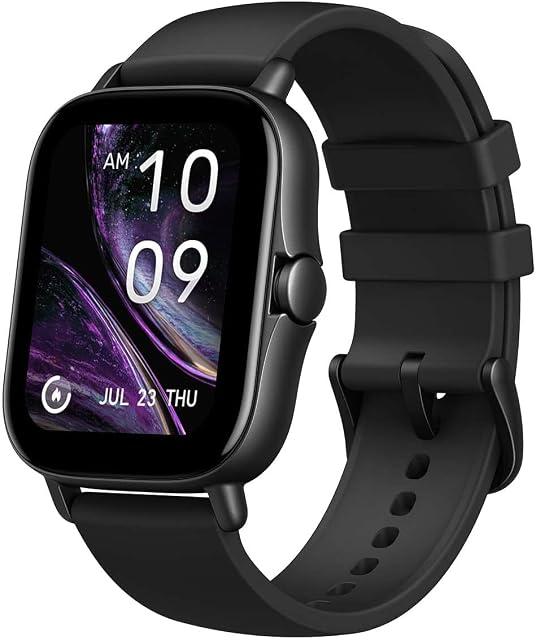 Amazfit GTS 2e Smart Watch Sports Watch with 90 Sports Modes, 5 ATM Waterproof, GPS, 14 Days Battery Life, Heart Rate Monitor, Sleep, Stress and SpO2 Monitor, Alexa Built-in, Black