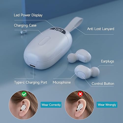 Miniatura 6 de SMERPHOX Audífonos recargables para personas mayores, amplificadores auditivos digitales con cancelación de ruido audífonos intrauditivos para