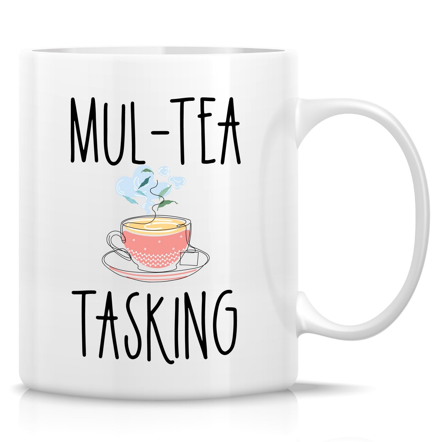 Retreez Funny Tea Lover Mug Gift Tea Drinker Multitasking Office 11 Oz Ceramic Coffee Mugs - Sarcastic Sarcasm Motivational Inspirational birthday gift for him her friend coworker sis teacher mom dad