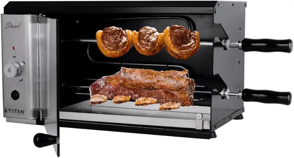 ASSADOR ELETRICO DE BANCADA 02 ESPETOS VERTICAL- 220V