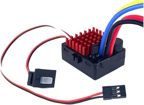 Rc Car Esc For Axial For SCX10 For TRX4 For TRX6 D90 For HPI 1/10 1060 RTR 60A ESC Brushed Electronic Speed Controller 2-3S LiPo Waterproof BEC 6V3AXT60 Plug