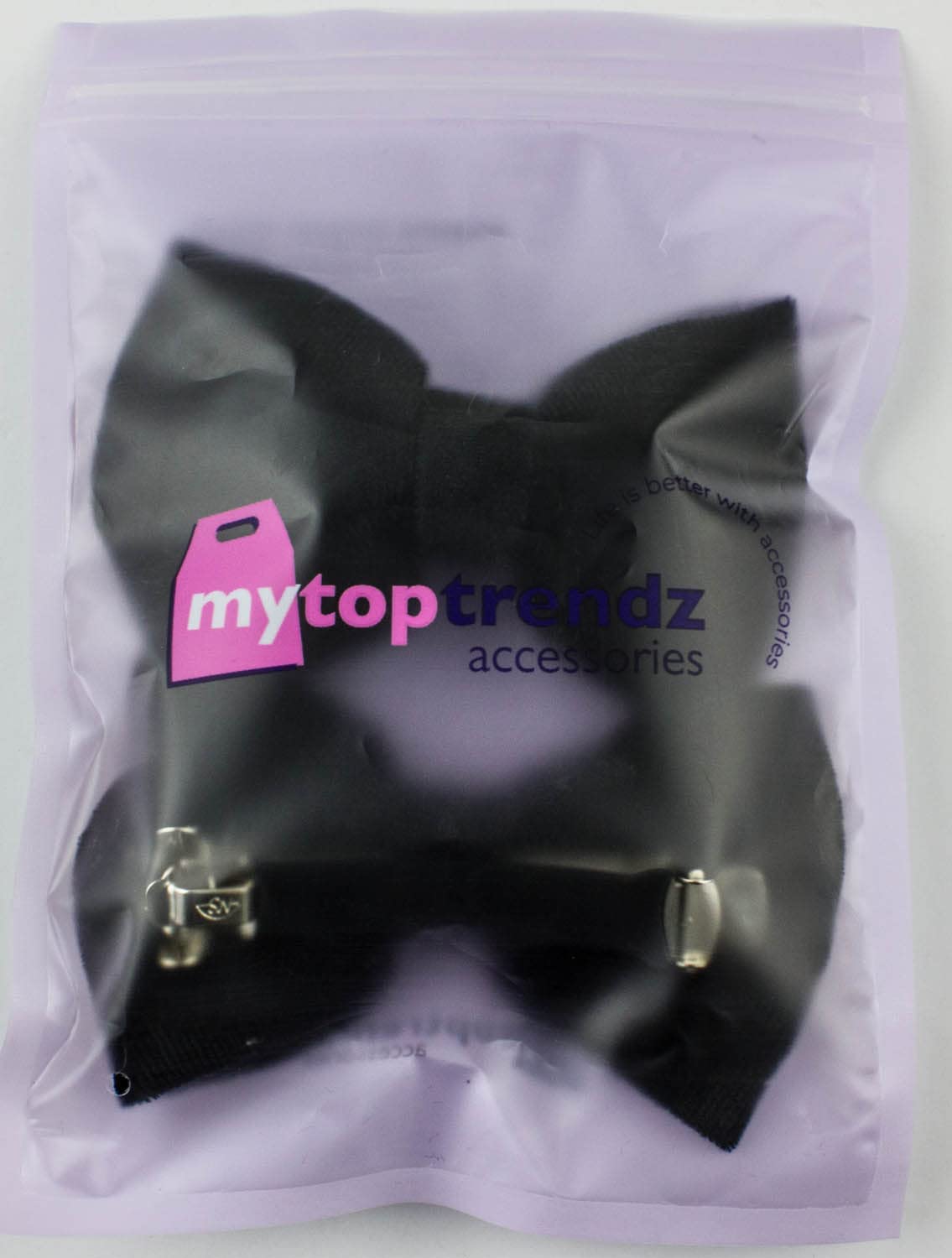 Mytoptrendz® Velvet Bow Hair Clip Non slip Sturdy French Style Hair Barrettes for Girls School,Women Classic Styling Accessories- 2 Pcs - Image 4