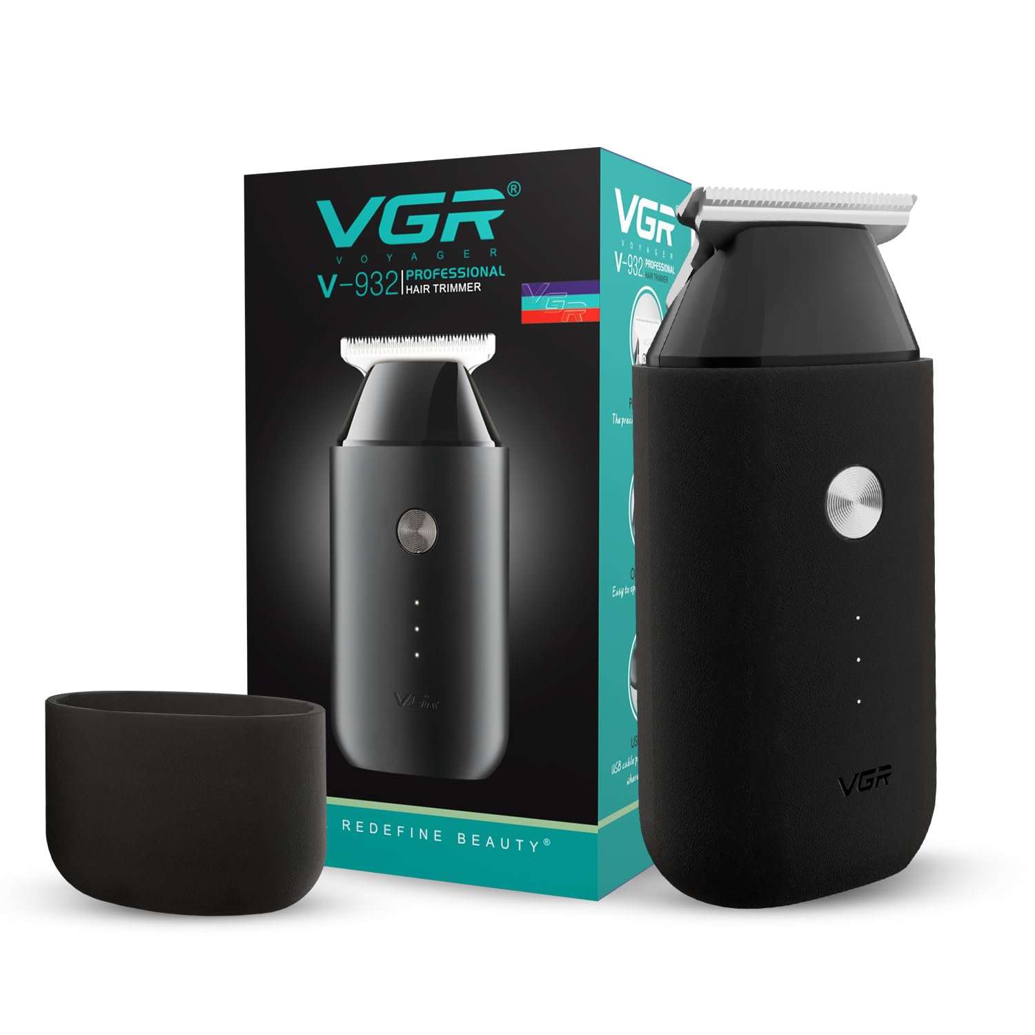 VGR V-932 Pocket Beard Trimmer, Black - Image 1