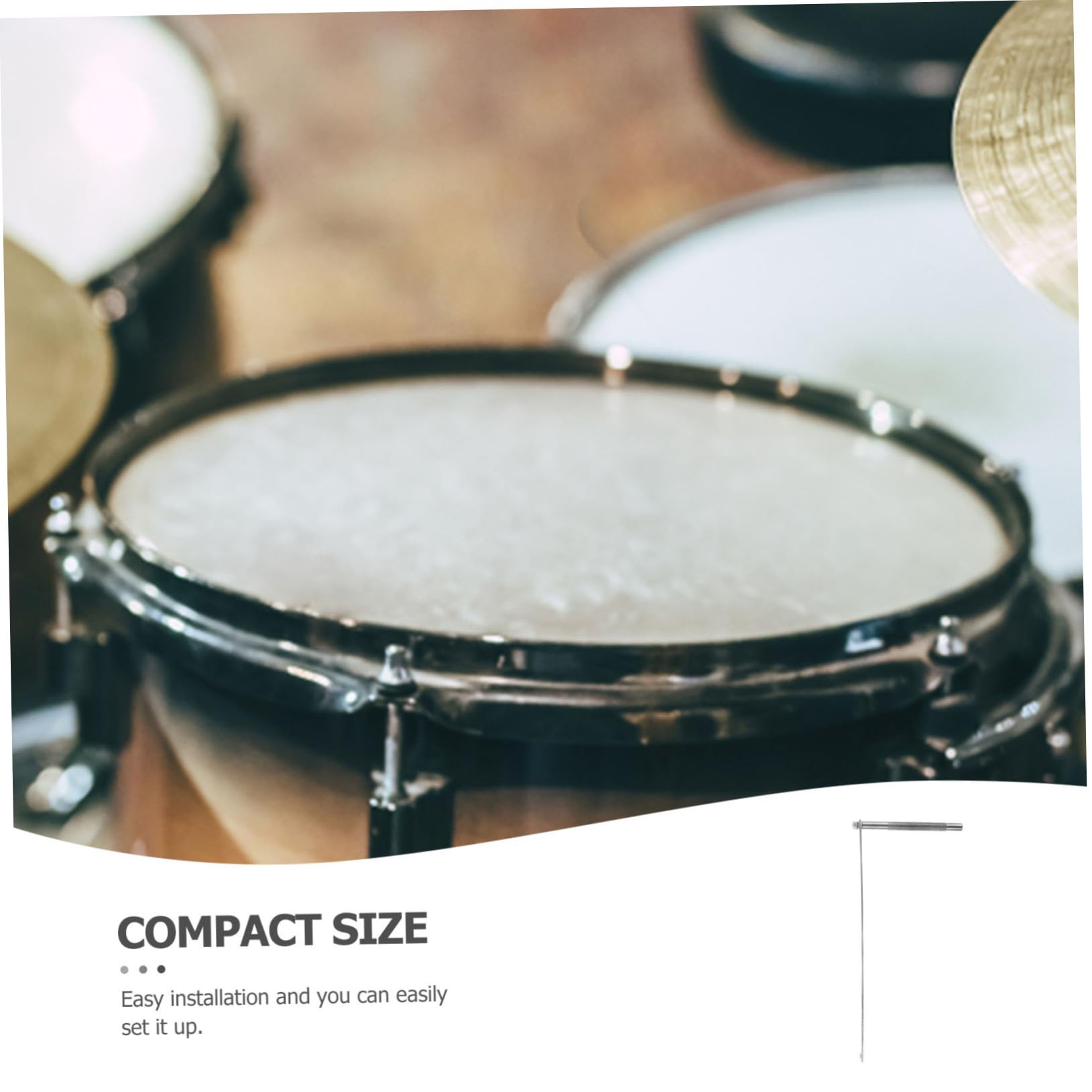 Generic Drum Kit Cowbell Holder Zinc Alloy Drum Cowbell Clamp Mount Extension Clip